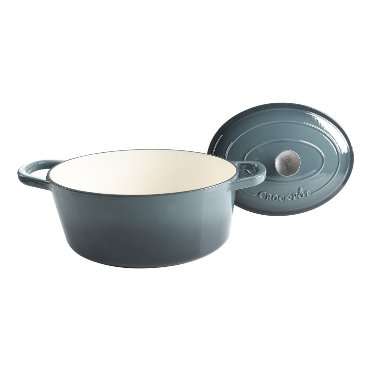 Crockpot Artisan 7 Qt. Cast Iron Oval Dutch Oven & Reviews Wayfair